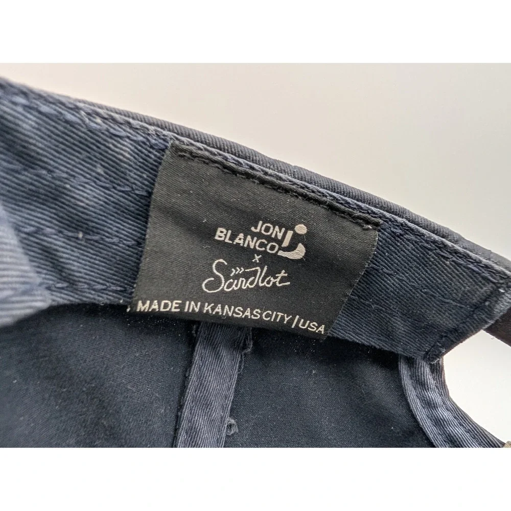 Jon Blanco x Sandlot City Rope Hat Navy Blue Leather Strap Made in USA